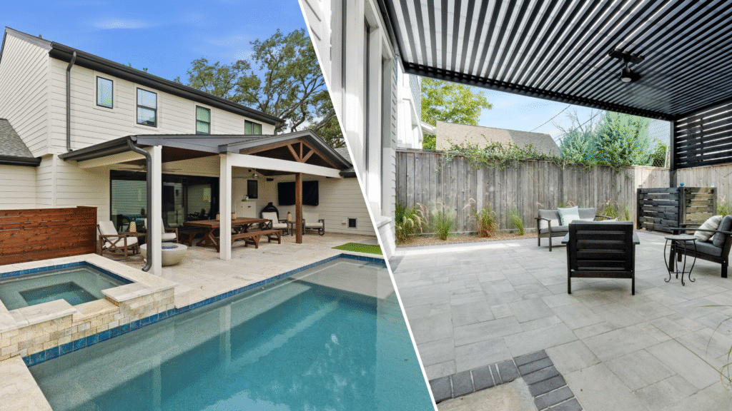 cedar vs aluminum pergola